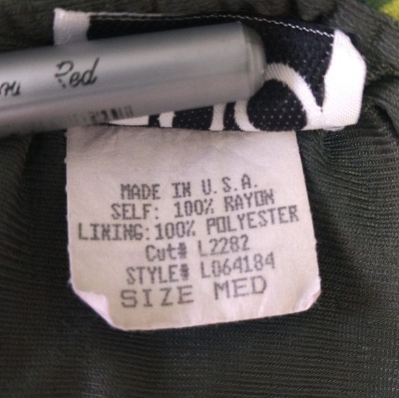 Clio Vintage Geometric Circle Pattern Skirt M - Picture 6 of 7